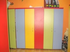 Четирикрилни гардеробчета за детски градини