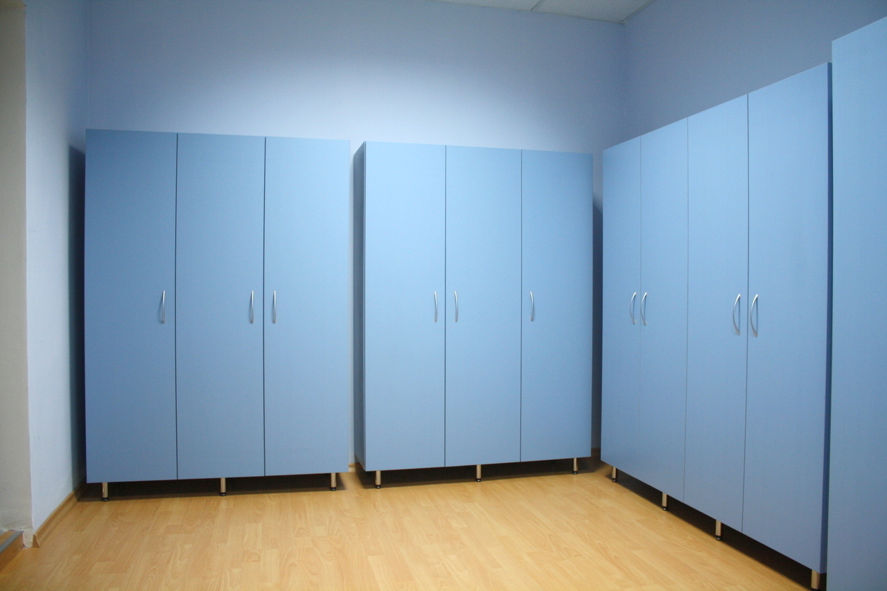 Училищни шкафчета Небесно синьо