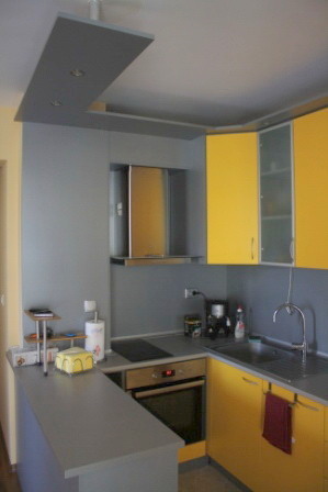 Кухня по поръчка Лимоново и Графит